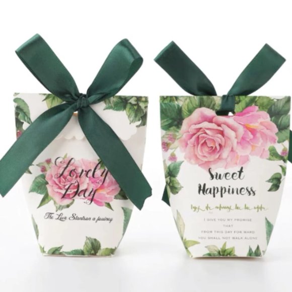 20PCS Candy Bag Wedding Favors Party Gifts Ribbon Box/Wedding Christmas Party - Picture 6 of 9